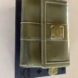 MCM- Muchan green/grey small wallet